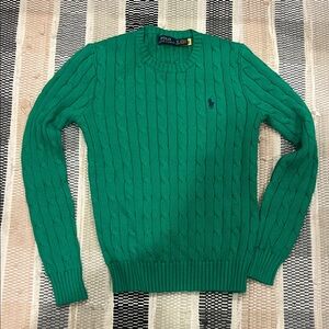 Polo by Ralph Lauren Green Crewneck Sweater